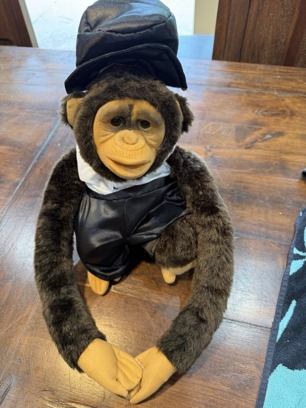 Ruhof Monkey Plush Puppet In Tuxedo 15" 2018